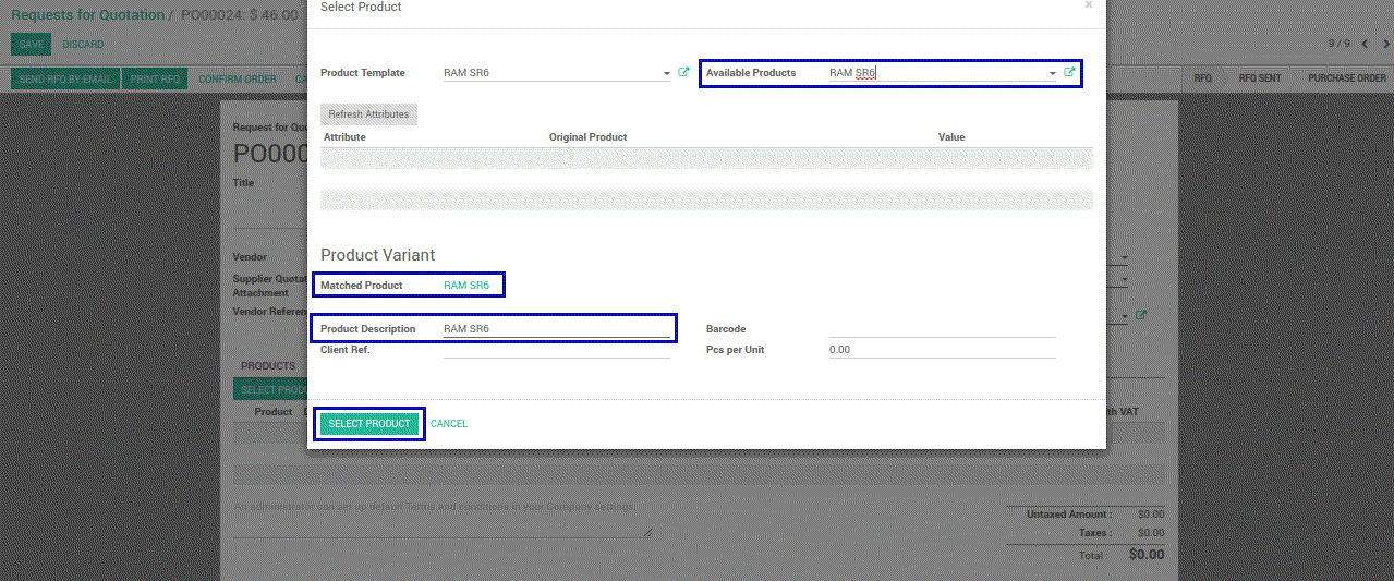 Odoo text and image block