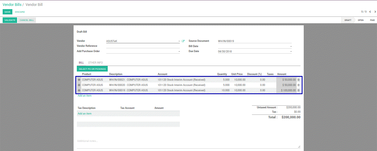 Odoo text and image block