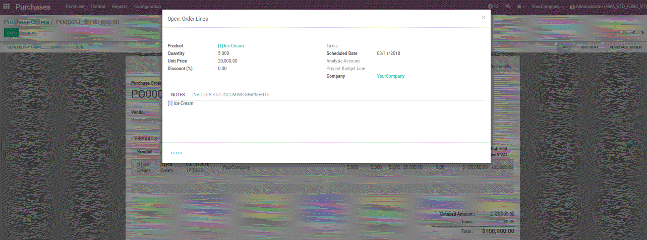 Odoo text and image block